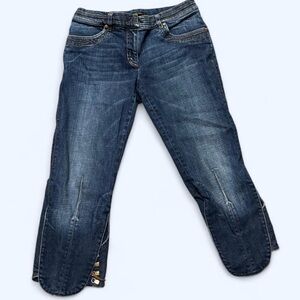 Roberto Cavallai Blue Denim Capri Jeans
